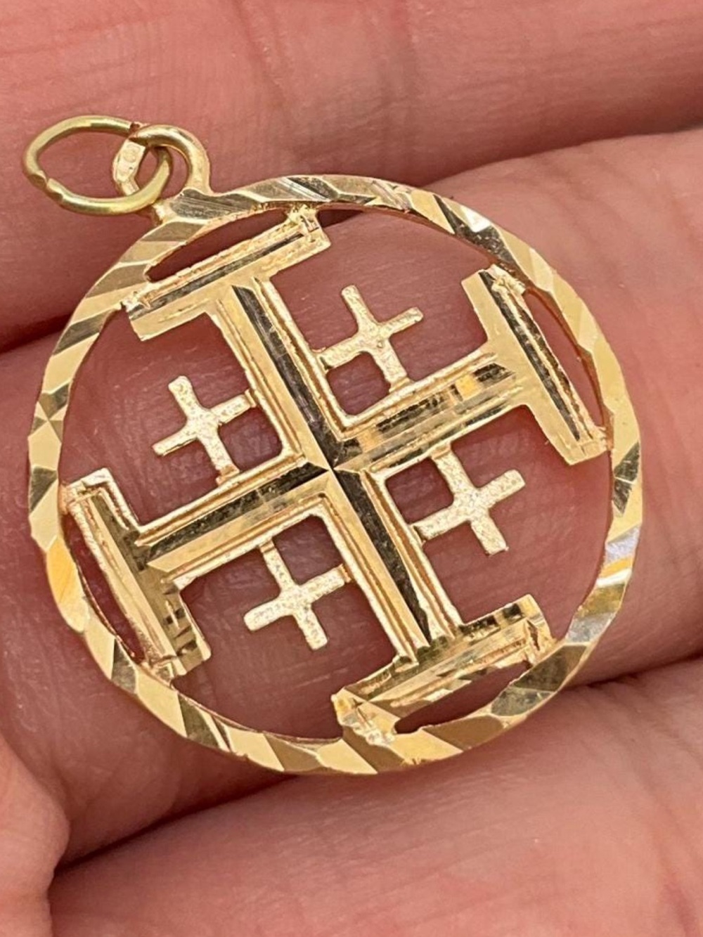 14k Gold Cross Pendant